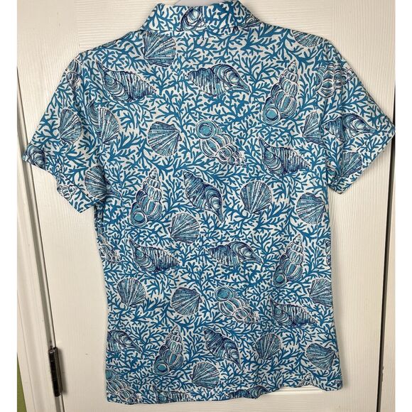Vintage Lilly Pulitzer Blue and White Short Sleeve - Picture 5 of 5